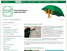 Tablet Screenshot of bdp-wirtschaftsdienst.de